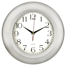 Timekeeper Products LLC 11-Inch Round Silver Wall Clock