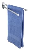 Wenko 17894100 Handtuchhalter Basic - 2 bewegliche, runde Arme, Edelstahl gl�nzend, rostfrei, 4.5 x 9.5 x 41 cm