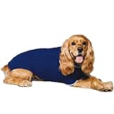 Fashion Pet Classic Cable Dog Sweater, Cobalt Blue, Large