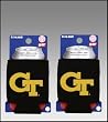 SET OF 2 GEORGIA TECH YELLOW JACKETS CAN KADDY KOOZIES