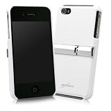 BoxWave iPhone 4 Shell Case with Stand (Winter White)