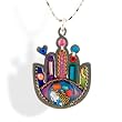 Rainbow Hamsa Necklace