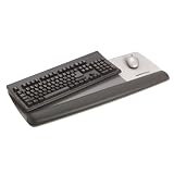 3M Tilt-Adjustable Gel Wrist Rest Platform, Antimicrobial Product Protection (WR422LE)