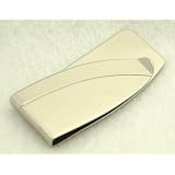 MONEY CLIP - CURVE - STAINLESS STEEL MC207 by Corporate Gifts