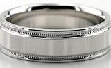 Designer Wedding Bands, Palladium Wedding Ring 6.00mm PLD-DC27121223