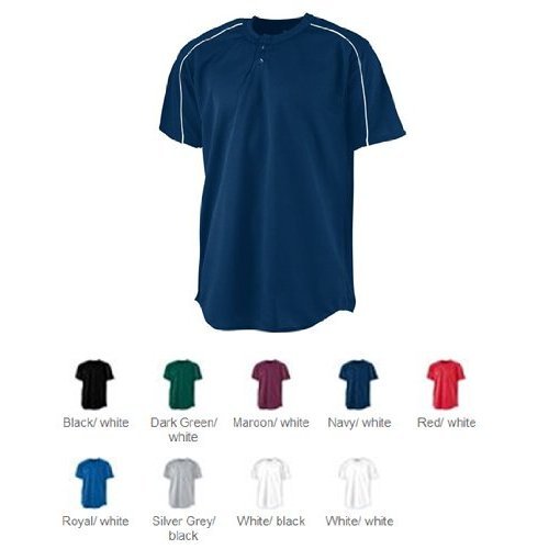 black and green baseball jersey