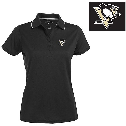 Antigua Pittsburgh Penguins Women's Impact Polo Shirt Large