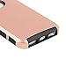 MTRONX Phone Case for iPhone 5, iPhone 5s, Shockproof Hybrid Hard Soft TPU Case Bumper for Apple iPhone 5, iPhone 5s - Rose Gold/Black(HC-RGBK)