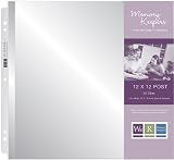 We R Memory Keepers 12-Inch-by-12 Inch Postbound Page Protectors, 25-Pack