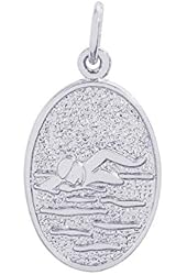 Rembrandt Sterling Silver Swimmer Charm