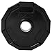 CAP Barbell 12-Sided Rubber Olympic Grip Weight Plates, Black, Single, 2.5 Pound