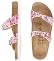 Birkis slipper ''Tahiti'' , Birko-Flor , scatter pink with a narrow insole