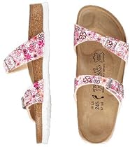 Birkis slipper ''Tahiti'' , Birko-Flor , scatter pink with a narrow insole