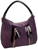 MAXX NEW YORK Spencer Zipper Hobo,Eggplant,one size