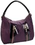 MAXX NEW YORK Spencer Zipper Hobo,Eggplant,one size
