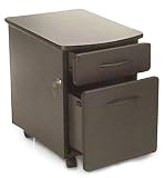 OFM 55106-GRAPHITE & BLACK Mobile File Pedestal-Graphite and Black