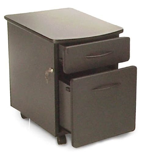OFM 55106-GRAPHITE & BLACK Mobile File Pedestal-Graphite and Black