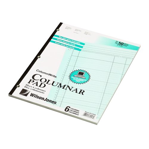 Wilson Jones Column Write Columnar Pads 6 Columns 6 Units per Column 41