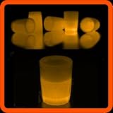 Set of 2 Orange Shot Glasses