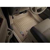 2007-2010 Ford Expedition Tan WeatherTech Floor Liner (Full Set) [2nd Row Bucket... by WeatherTech