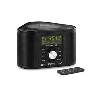 PURE Chronos CD Series II, DAB/FM/CD Stereo Clock Radio - Black PURE Chronos CD Series II, DAB/FM/CD Stereo Clock Radio - Black