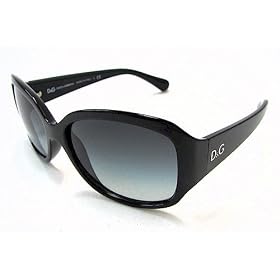DOLCE and GABBANA D&G 8065 Sunglasses Black 501 8G Shades