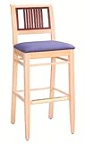 AC Furniture 588 Bar Stool with Upholstered Seat