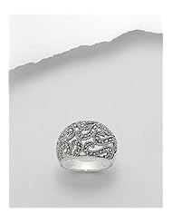 Marcasite Ring In 92.5 Sterling Silver