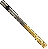 Niagara Cutter SLR600 High-Speed Steel End Mill, Heavy-Duty, Extra Long Reach, TiN Coated, 4 Flutes, Square End, 1
