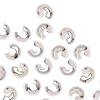 Shiny Silver Tone Crimp Bead Covers 3mm (144) 36104