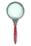 The Write Style Magnifying Glass with Glass Handle- Red