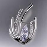 Swarovski Crystal April Birthstone Brooch
