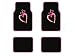 A Set of 4 Universal Fit Plush Carpet Floor Mats for Cars / Trucks - Multicolor Opt A...