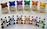 Iwako Erasers / Special Version Panda & Hamster (Cream Color)