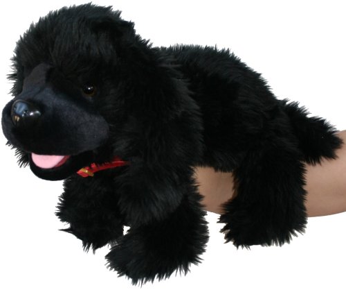 Childrens Toyshop  Third Party New : Black Puppy Puppet