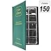 CenterZ 150 Pockets Coin Album, Penny Collecting Book, Souvenir Coins Collection Holder, Ideal for Pressed Pennies Passport, Hobby Coin Collector, Money Specie Display Storage Case (Green)