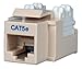 QVS C5JB-10 10-Pack 350MHz CAT5e 110Block Beige RJ45 Keystone Jack