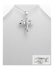 Moving joint pendant Necklace In 92.5 Sterling Silver