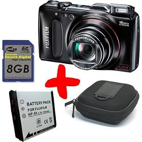 eHome Bundle: Fuji F550 EXR Digital Camera +8GB +Battery +Case (Fujiflim Finepix F550EXR, 16MP, 24mm Wide-Angle 15xOptical Zoom Lens, 3" LCD)