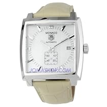 TAG Heuer Midsize Monaco Automatic Leather Watch #WW2112.FC6215