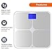 Smart Weigh SMS500 Digital Memory Bathroom Scale with Dual Color Weight Change Detection and Smart Step-On Auto Recognition of Up To 8 Users Profile, Silver