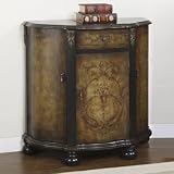 Masterpiece Serpentine 3-Door, 1-Drawer Console Cabinet By Powell Furniture