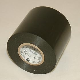 JVCC EL7566-AW Premium Grade Electrical Tape: 3 in. x 22 yds. (Black)