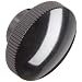 DimcoGray Black Phenolic Knurled Clamping Knob Female, Brass Insert: 3/8-16" Thread x 1/2" Depth, 1-7/8" Diameter x 1" Height x 1 Hub Dia x 1/2 Hub length