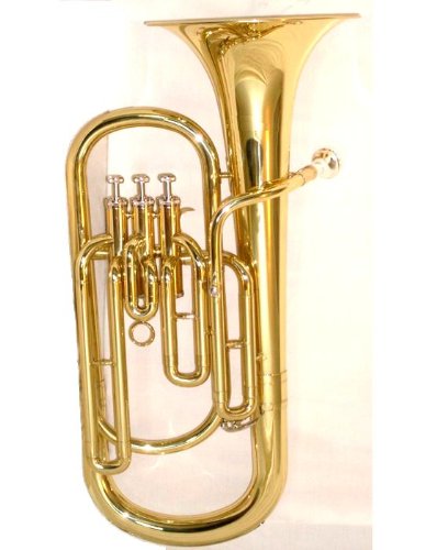Rossetti Brass Baritone Horn, Bb, Piston, Case, 9 Bell