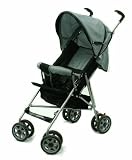 Dream On Me Single Stroller with Large Canopy (Black/grey)