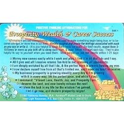 Inner Light Resources Rainbow Cards & Charts Series - Prosperity, Wealth & Career Success - Original Rainbow Series Wallet Cards
