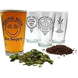 IMAGE OF Hopspeak Pint Beer Glass Collection - Set of 4