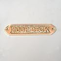 Brass Poop Deck Plaque Deck Sign Captain Ship Model Nautical Decor Wall Sign Paperweight