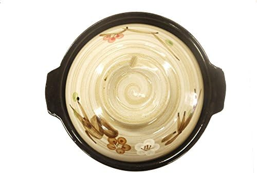 Korean Ceramic Bowl with Lid Perfect Hot Pot for Bibimbap and Soup (Medium (6.7 Inches Diameter))